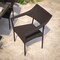 Flash Furniture Espresso PE Rattan Wicker Patio Dining Chair TT-TT002-ESP-GG - alternate 7